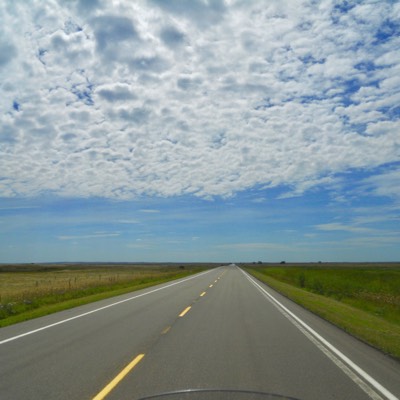 The stark beauty of the prairie is that it seems to stretch forever. 